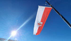 Bandiera della Provincia Autonoma di Bolzano-Alto Adige.